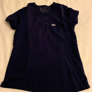 Figs Catarina one pocket scrub top XS in navy